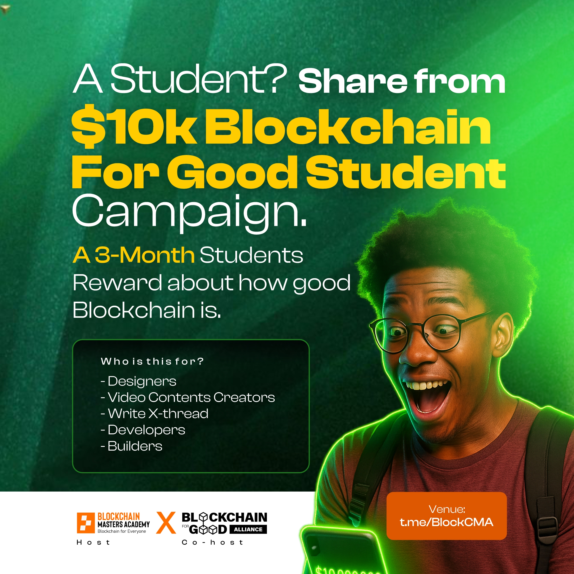 3-Month $10k Blockchain for Good Students Campaign by BMA x Bybit